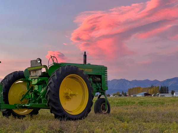 John Deere MT with Sunset