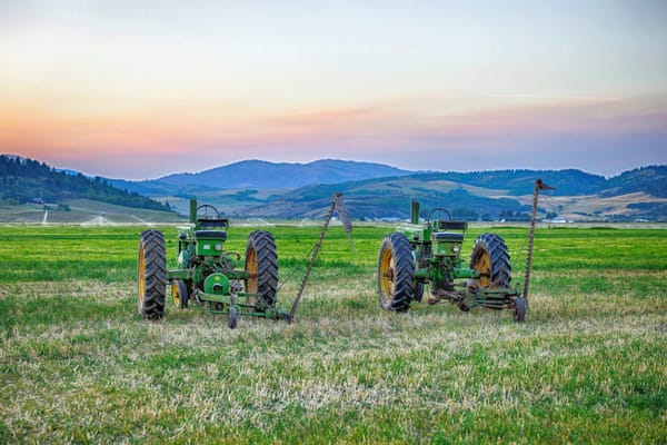 John Deere Model A Tractors With Sickle Mowers HDR